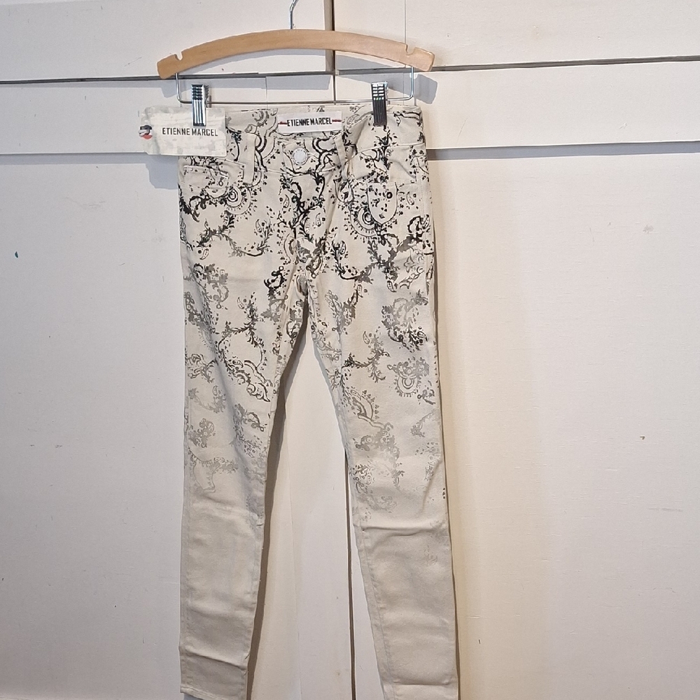 Etienne Marcel Women's Jeans with Black Pattern